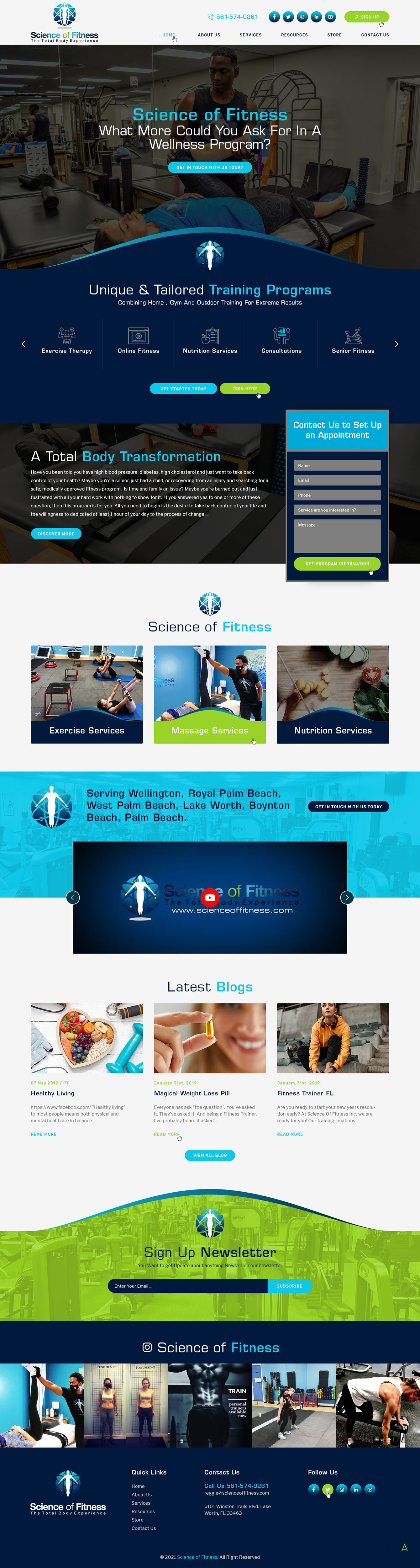 Web Design by Ved Web Services for Science of fitness, Inc. | Design #27389565