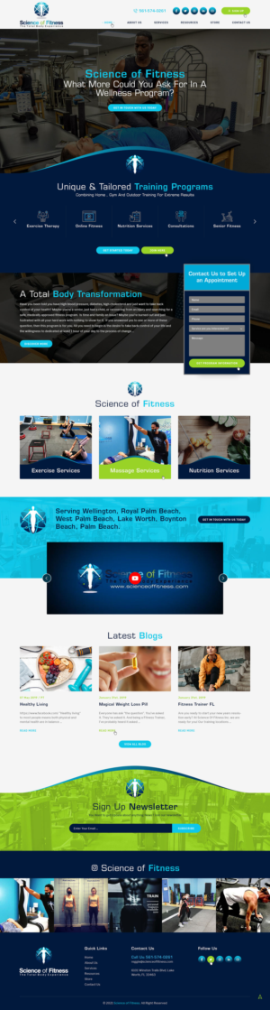 Science Of Fitness Website Design | Diseño Web por Ved Web Services