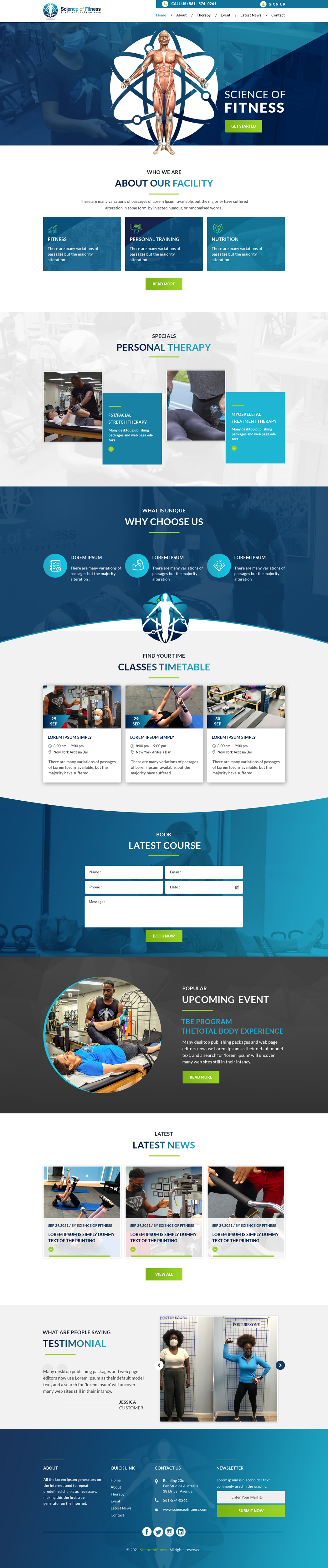 Diseño Web por sai.designer87 para Science of fitness, Inc. | Diseño #27430733
