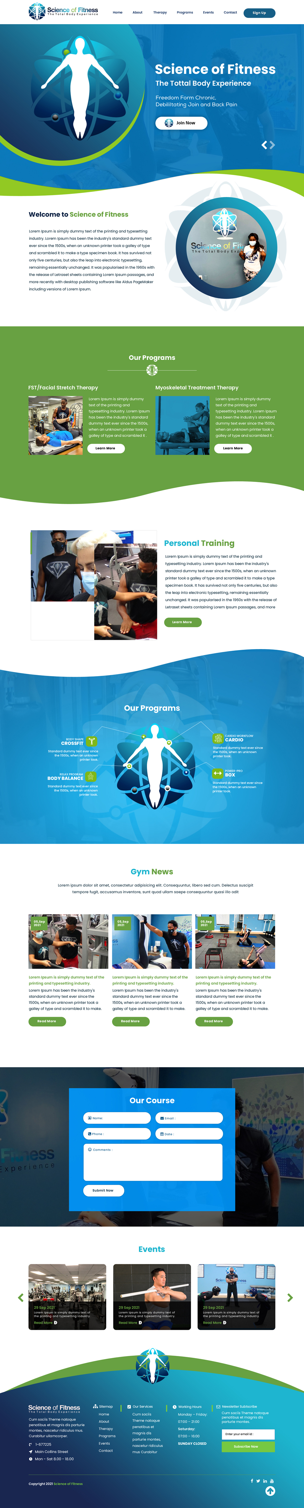 Web Design by sai.designer87 for Science of fitness, Inc. | Design #27432136