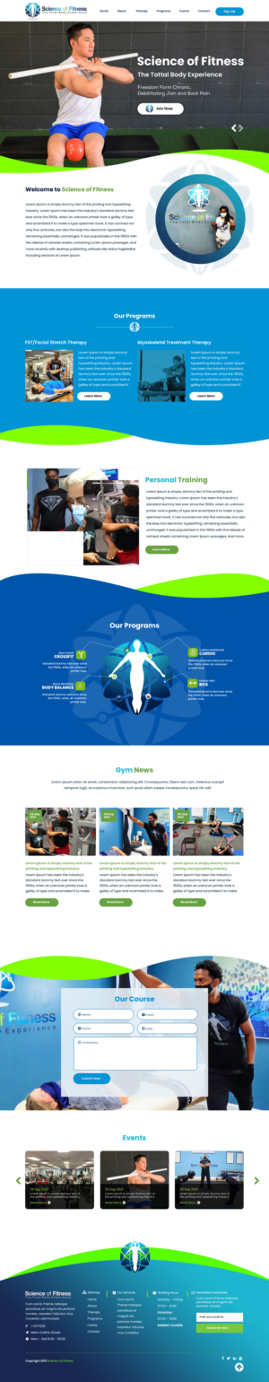 Web Design by sai.designer87 for Science of fitness, Inc. | Design: #27432449