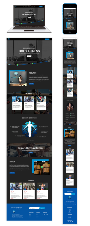 Science Of Fitness Website Design | Diseño Web por Adeel Rahman