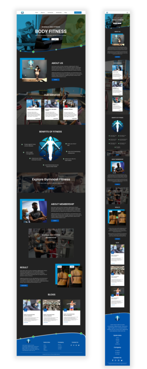 Web Design by Adeel Rahman for Science of fitness, Inc. | Design: #27419029