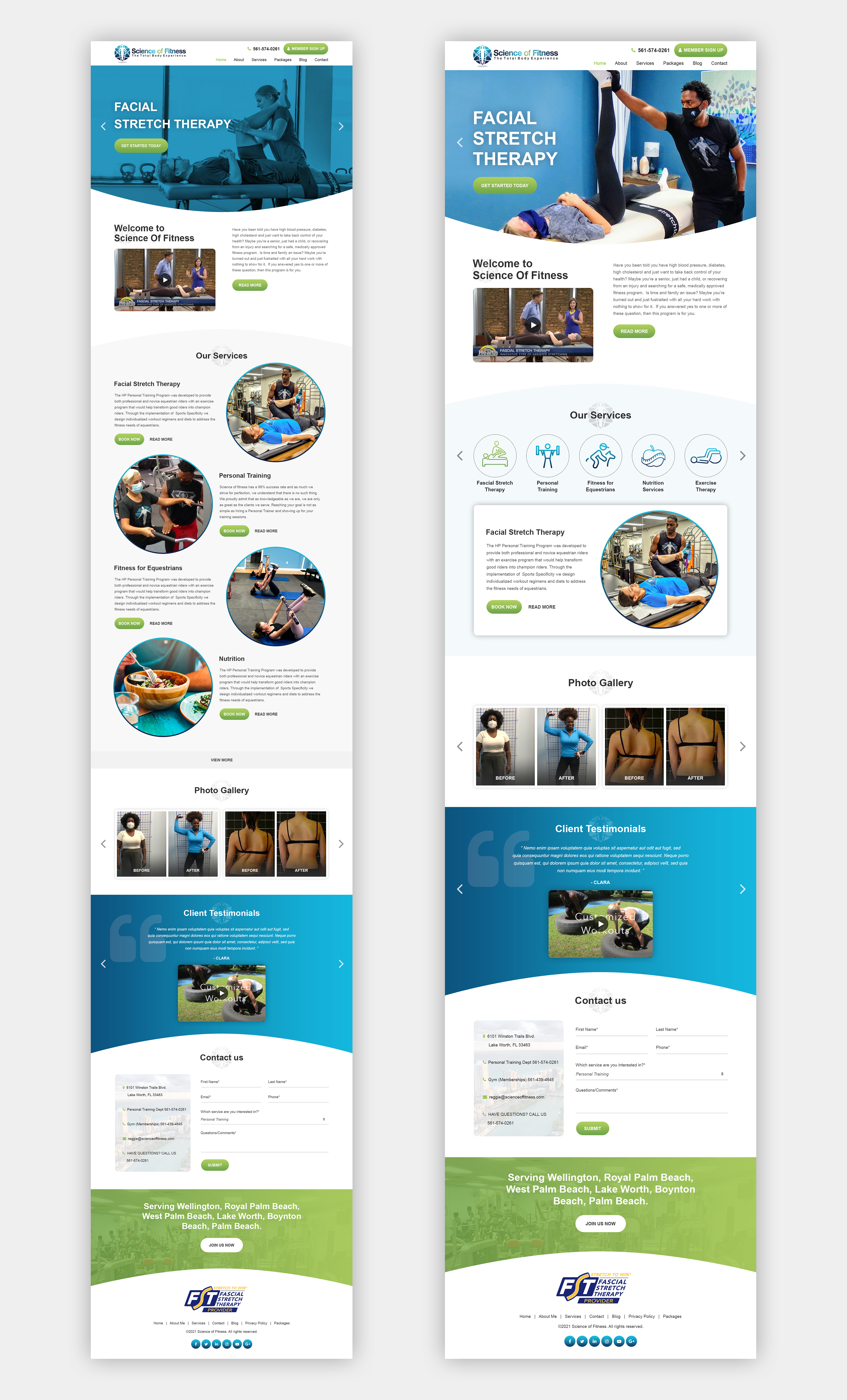 Web Design by Starlyn DS for Science of fitness, Inc. | Design: #27436185
