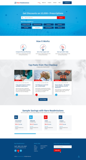 RX Pharmaceutical Coupon Professional Website | Web-Design von Ved Web Services