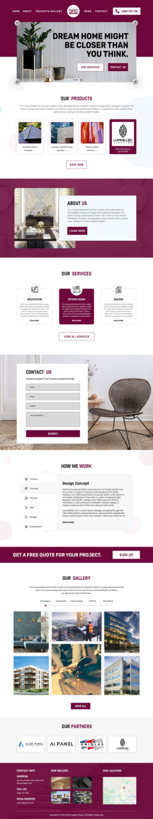 Web Design by VC for SAS Supplier Group | Design: #27442958