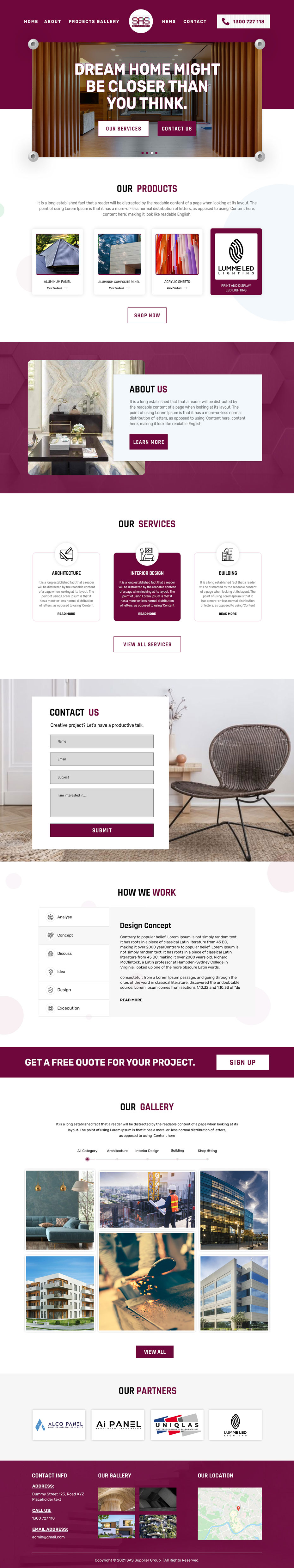 Web Design by VC for SAS Supplier Group | Design #27442959
