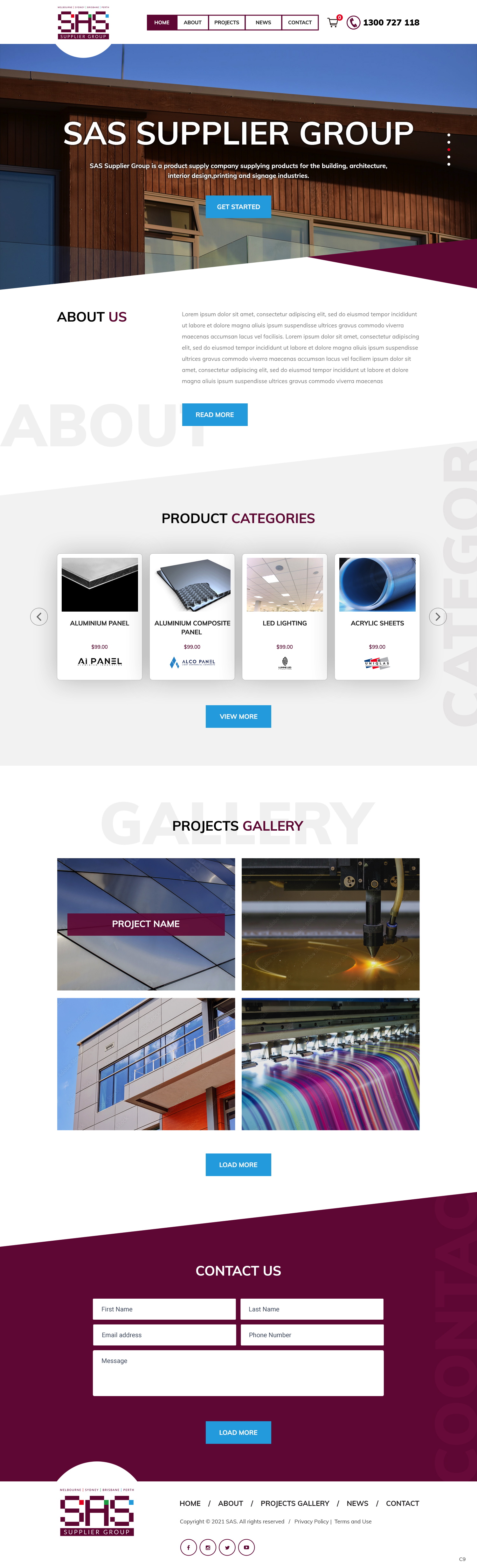 Web Design by pb for SAS Supplier Group | Design #27384724