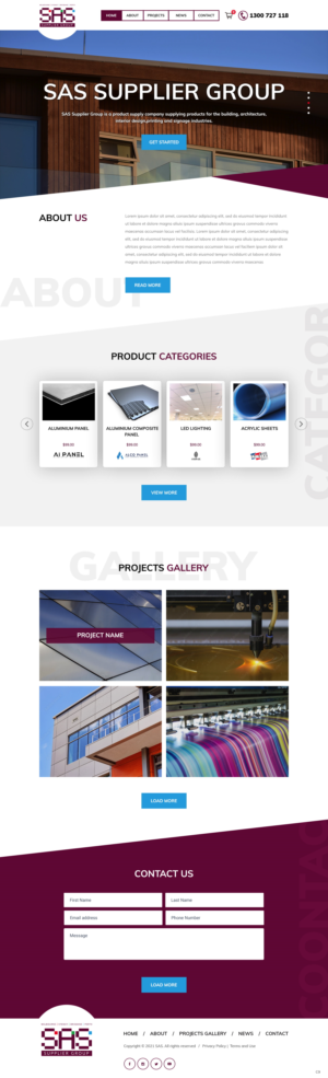 Web Design by pb for SAS Supplier Group | Design: #27384724