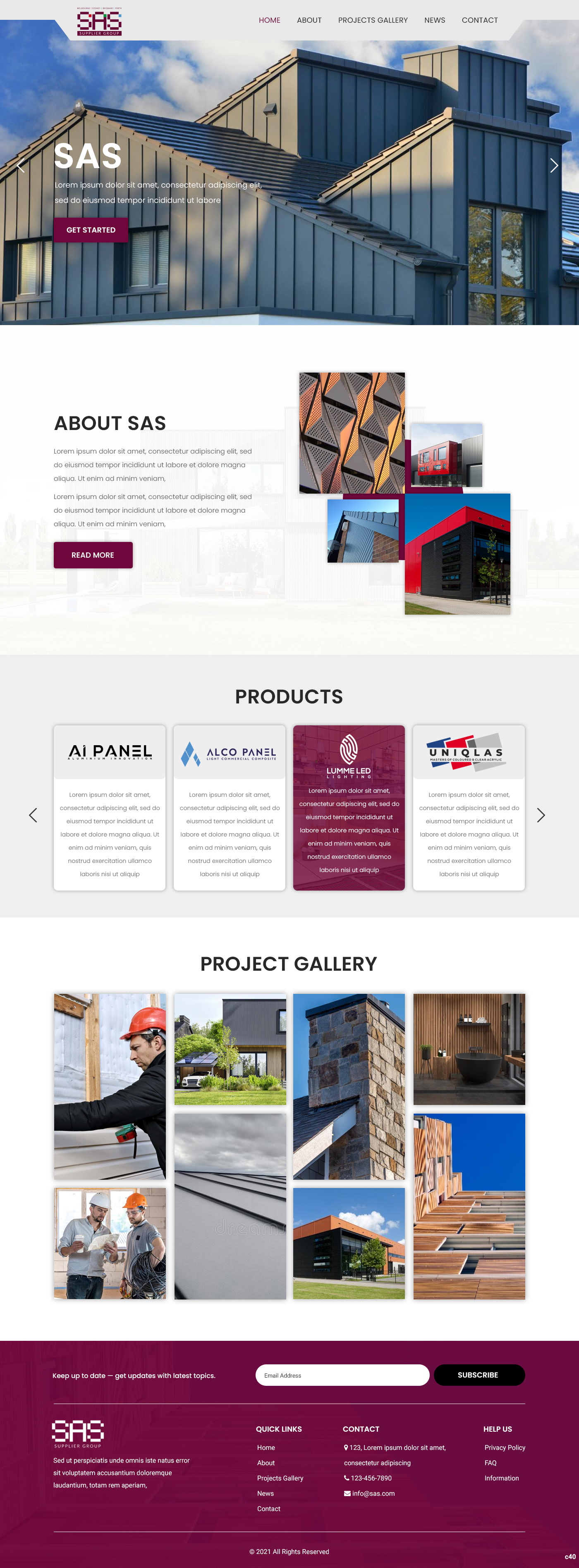 Web Design by pb for SAS Supplier Group | Design #27384726