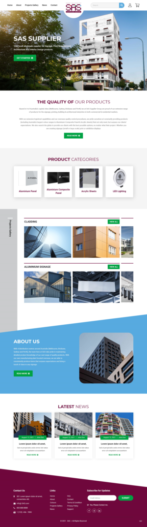 Web Design by pb for SAS Supplier Group | Design: #27384727
