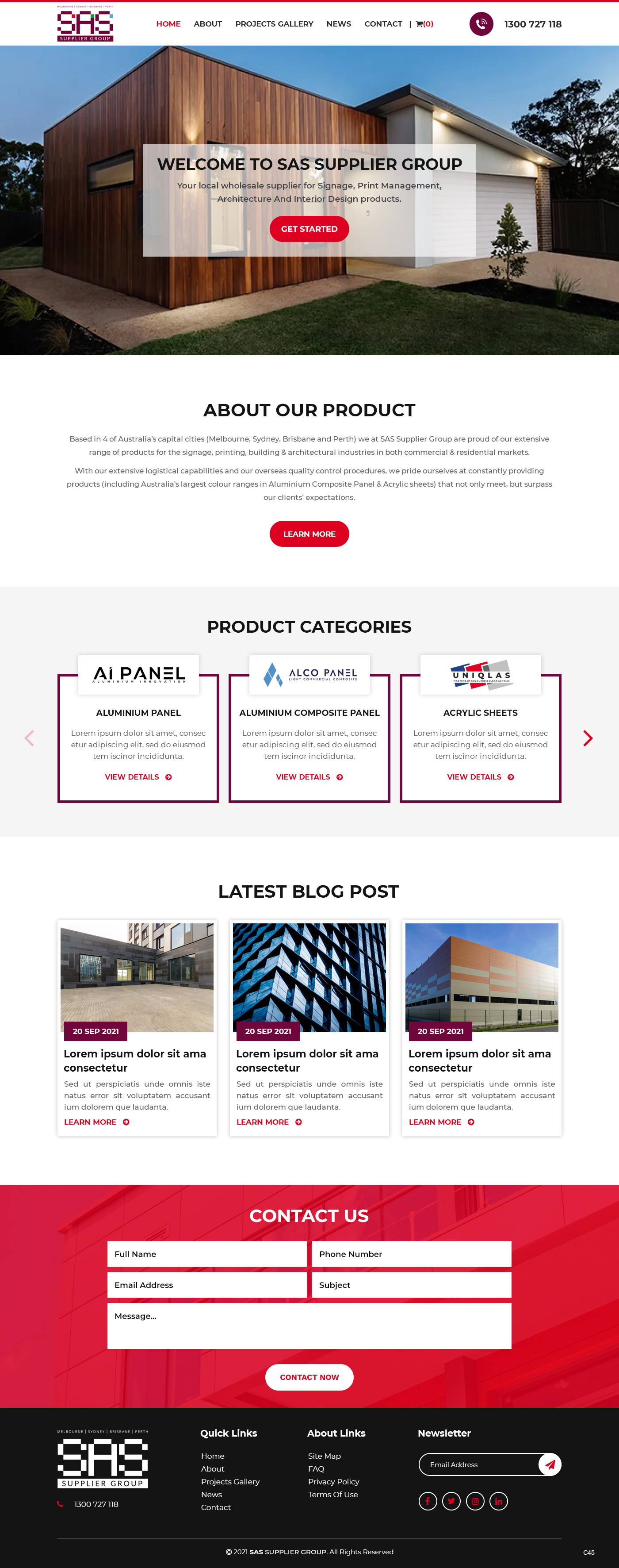 Web Design by pb for SAS Supplier Group | Design #27384733