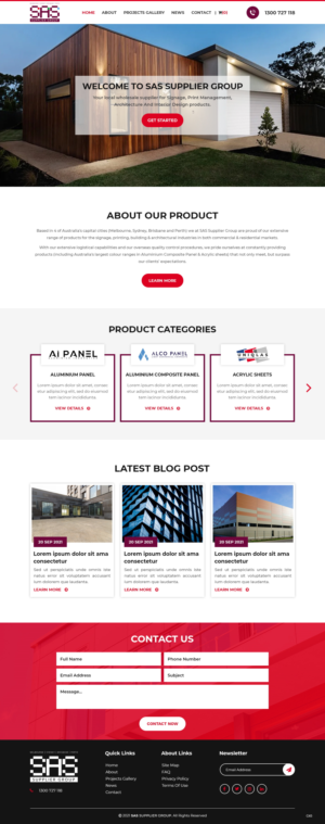 Web Design by pb for SAS Supplier Group | Design: #27384733