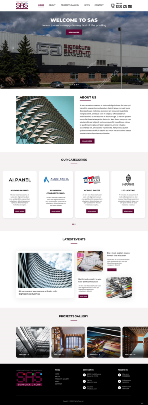 Web Design by pb for SAS Supplier Group | Design: #27384738