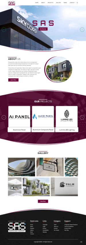Web Design by pb for SAS Supplier Group | Design: #27384739