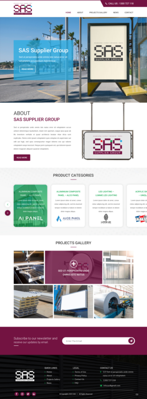 Web Design by pb for SAS Supplier Group | Design #27402152