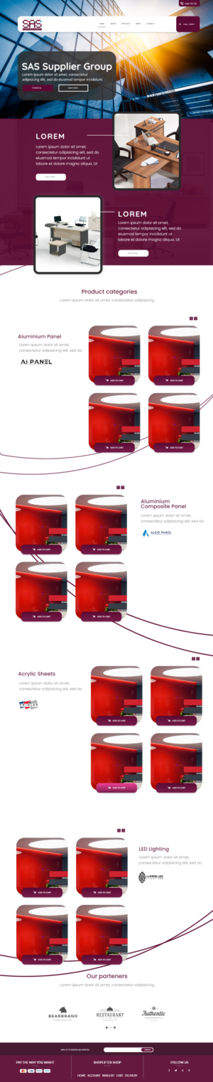 Web Design by Kamal Mangache for SAS Supplier Group | Design: #27437455