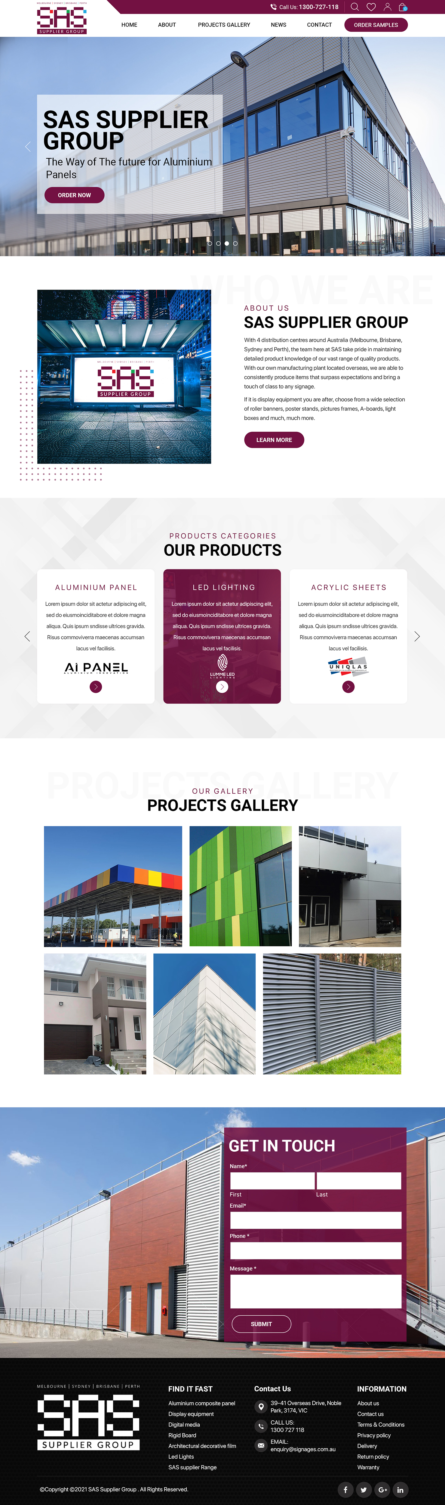 Web Design by Titan Eagle for SAS Supplier Group | Design #27416145