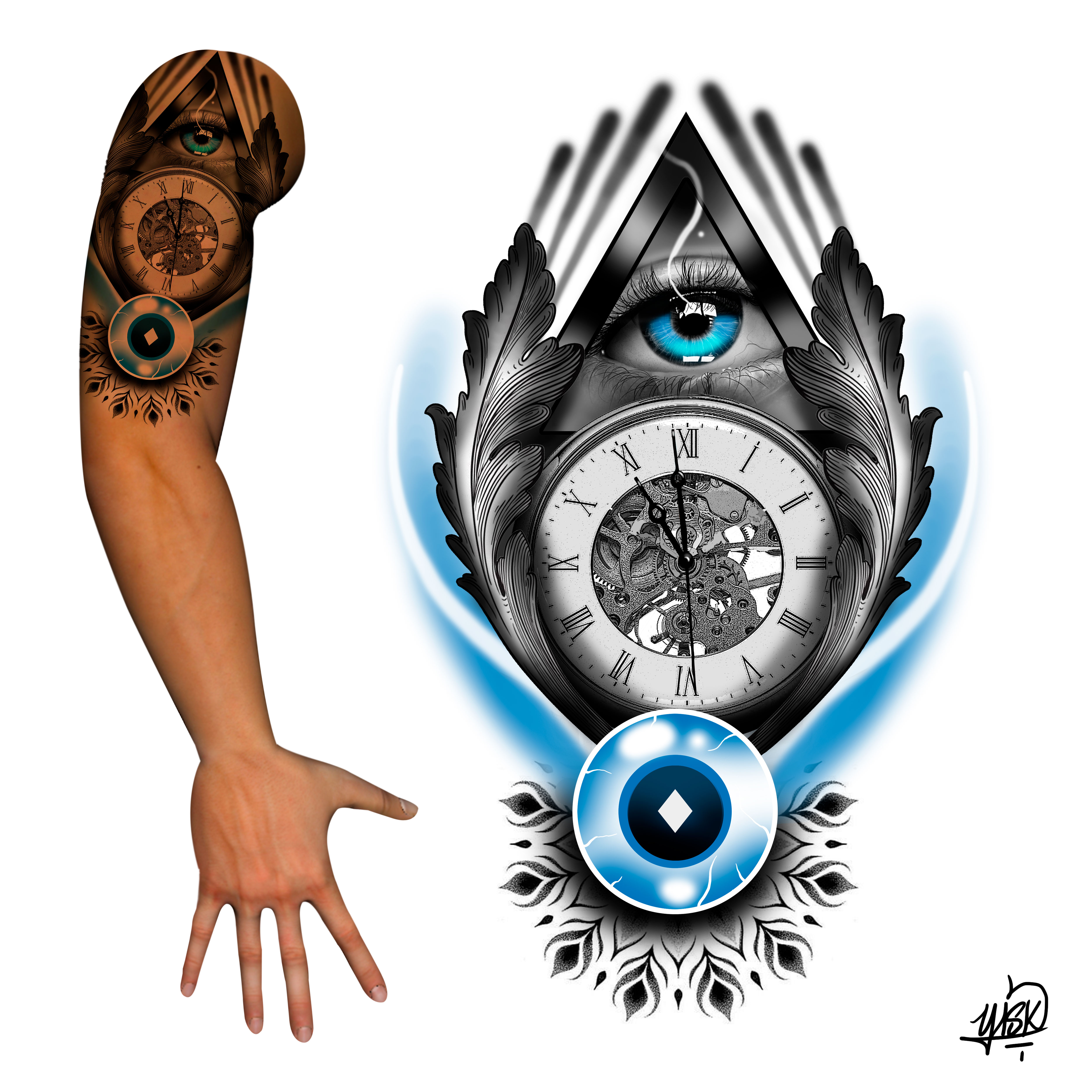 Tattoo Design by El Yisk 2 for this project | Design #27409313