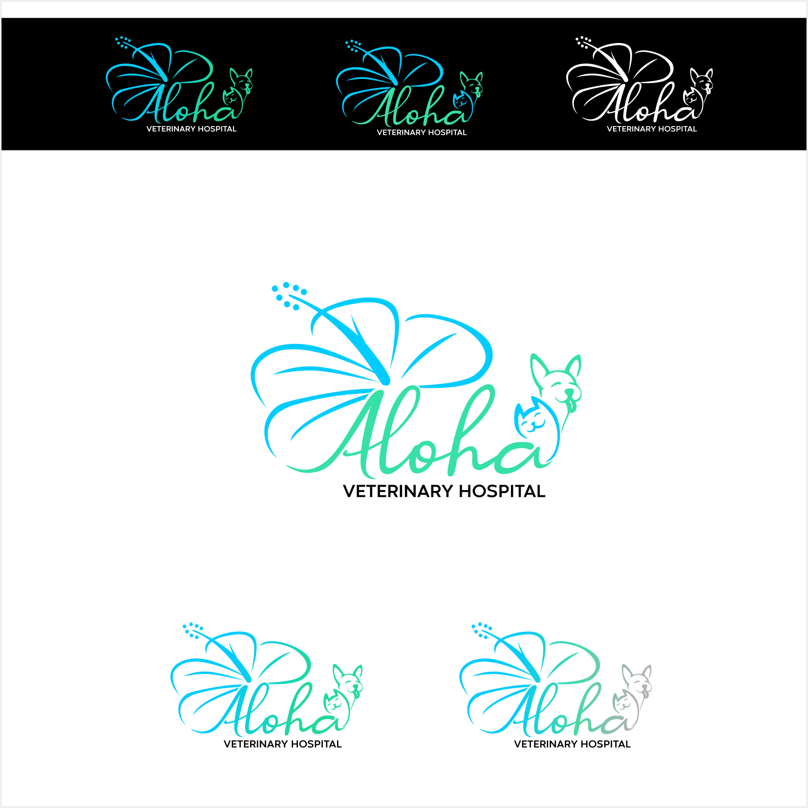 Logo Design by Arham Hidayat for Aloha Veterinary Hospital | Design #27432399
