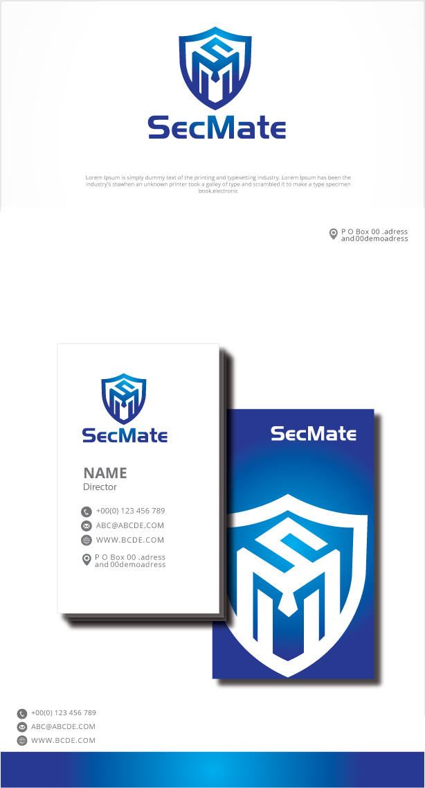 Logo Design by graphicevolution for SecMate Oy | Design #27383285