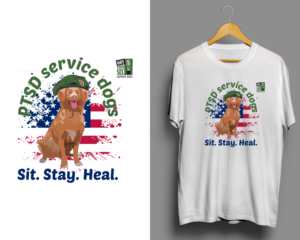 Design de T-shirt par RubelRir pour Got Your Six Support Dogs | Design : #27416668