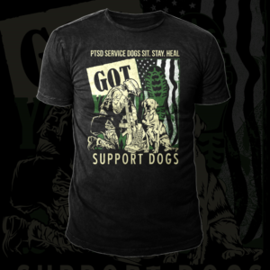 Veteran PTSD Service Dog Fundraising Campaign T-shirt design | T-Shirt-Design von Bayu_susilo