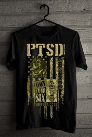 Design de T-shirt par SATHIRA pour Got Your Six Support Dogs | Design : #27434904
