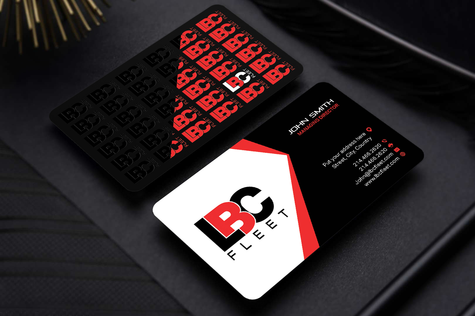 Business Card Design by Sandaruwan for LBC Fleet | Design #27389416