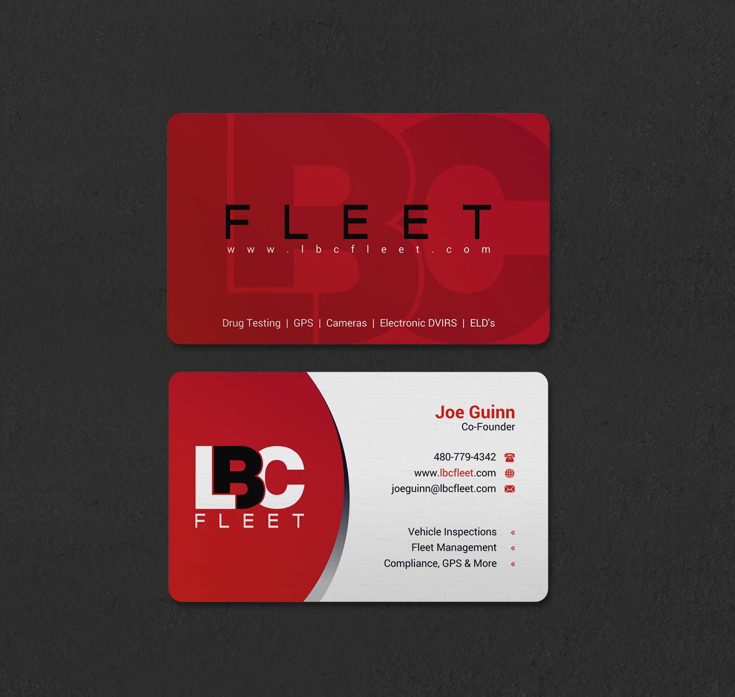 Business Card Design by INDIAN_Ashok for LBC Fleet | Design #27388735