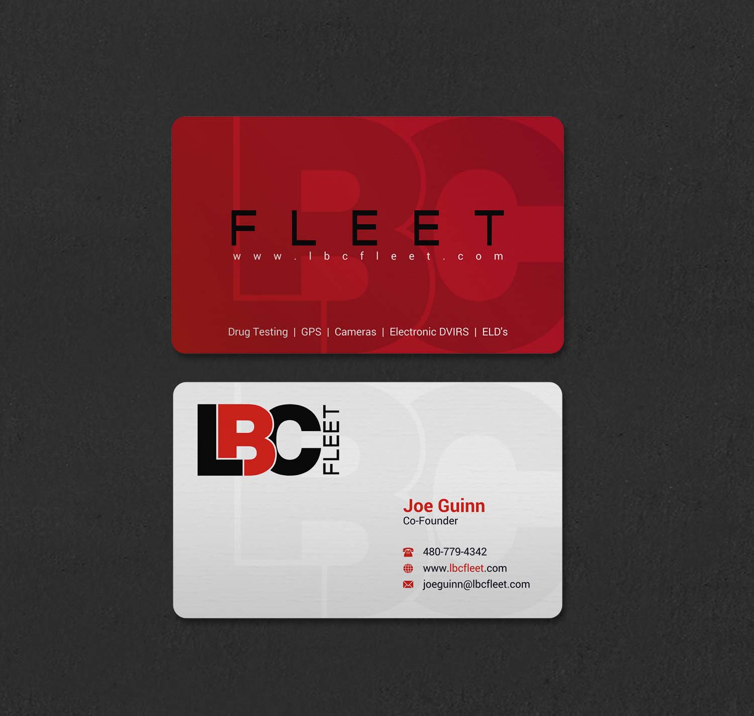 Business Card Design by INDIAN_Ashok for LBC Fleet | Design #27388743