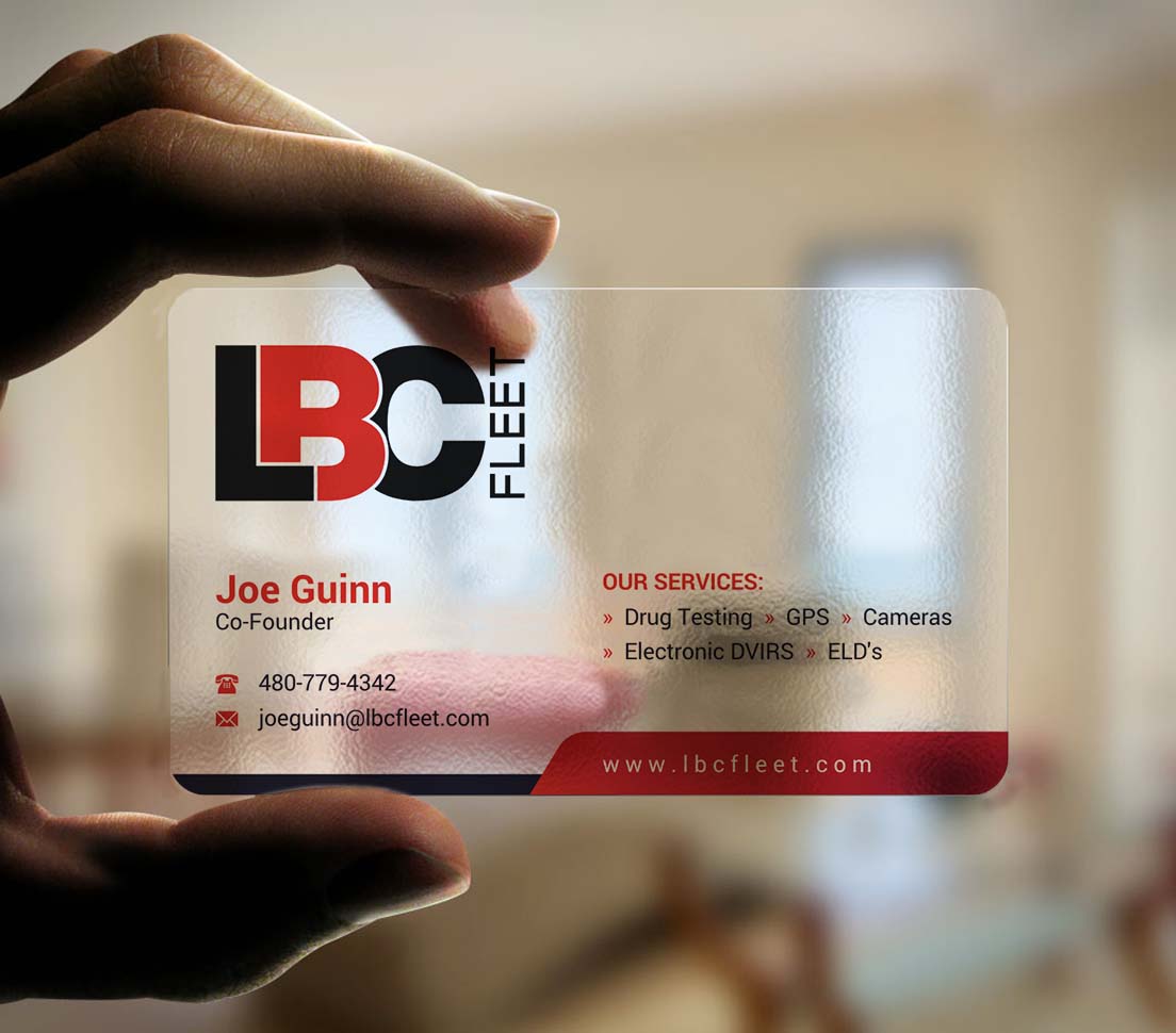 Business Card Design by INDIAN_Ashok for LBC Fleet | Design #27388805