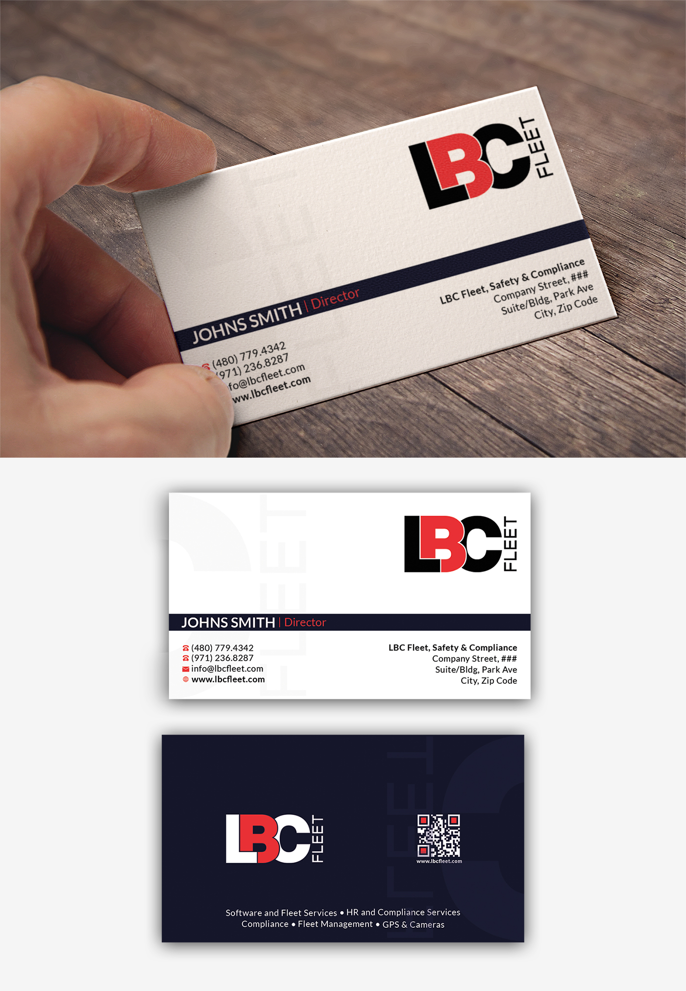 Design de Carte de Visite par ubaidomar pour LBC Fleet | Design #27410872