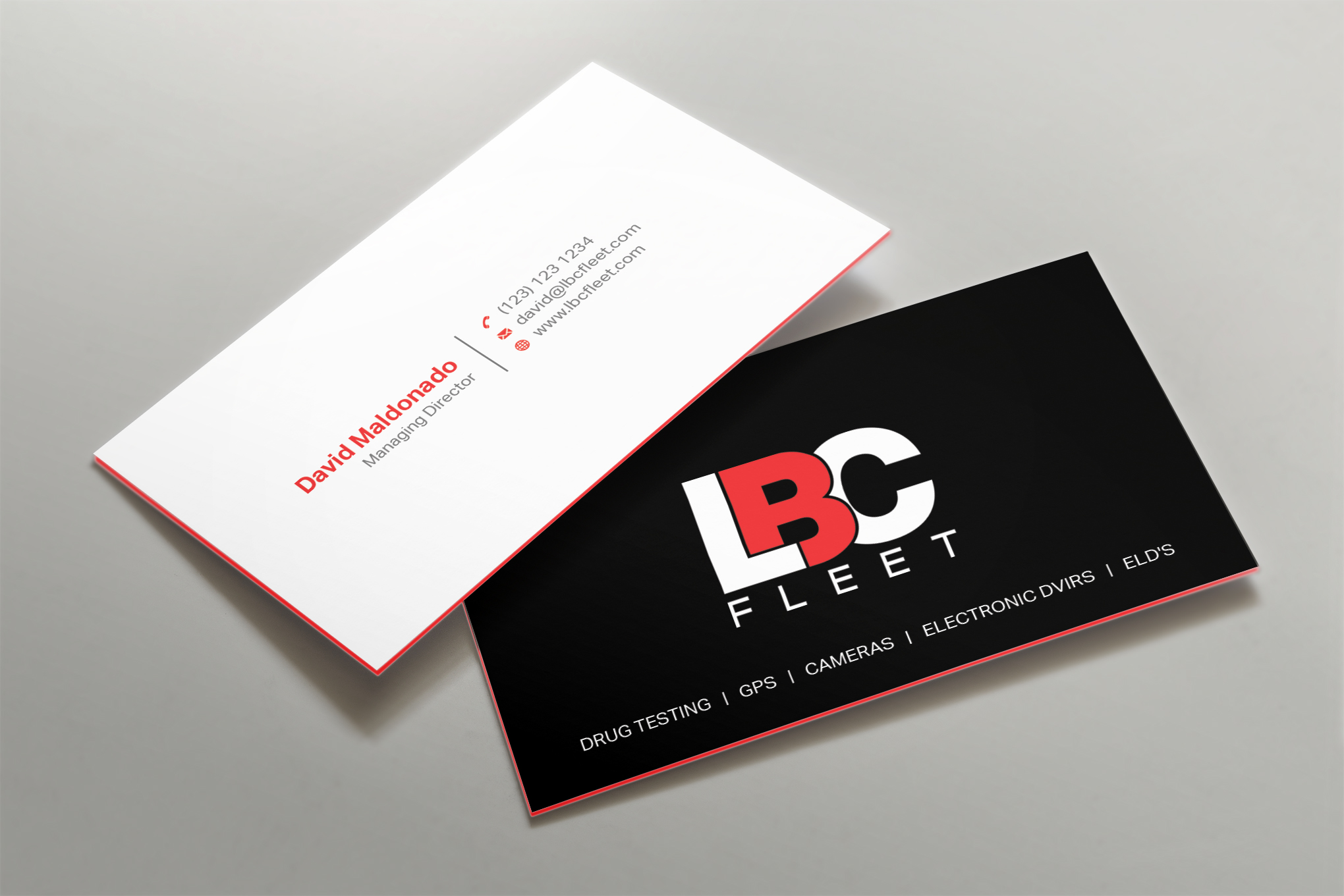 Design de Carte de Visite par Shahin Hossen pour LBC Fleet | Design #27421323