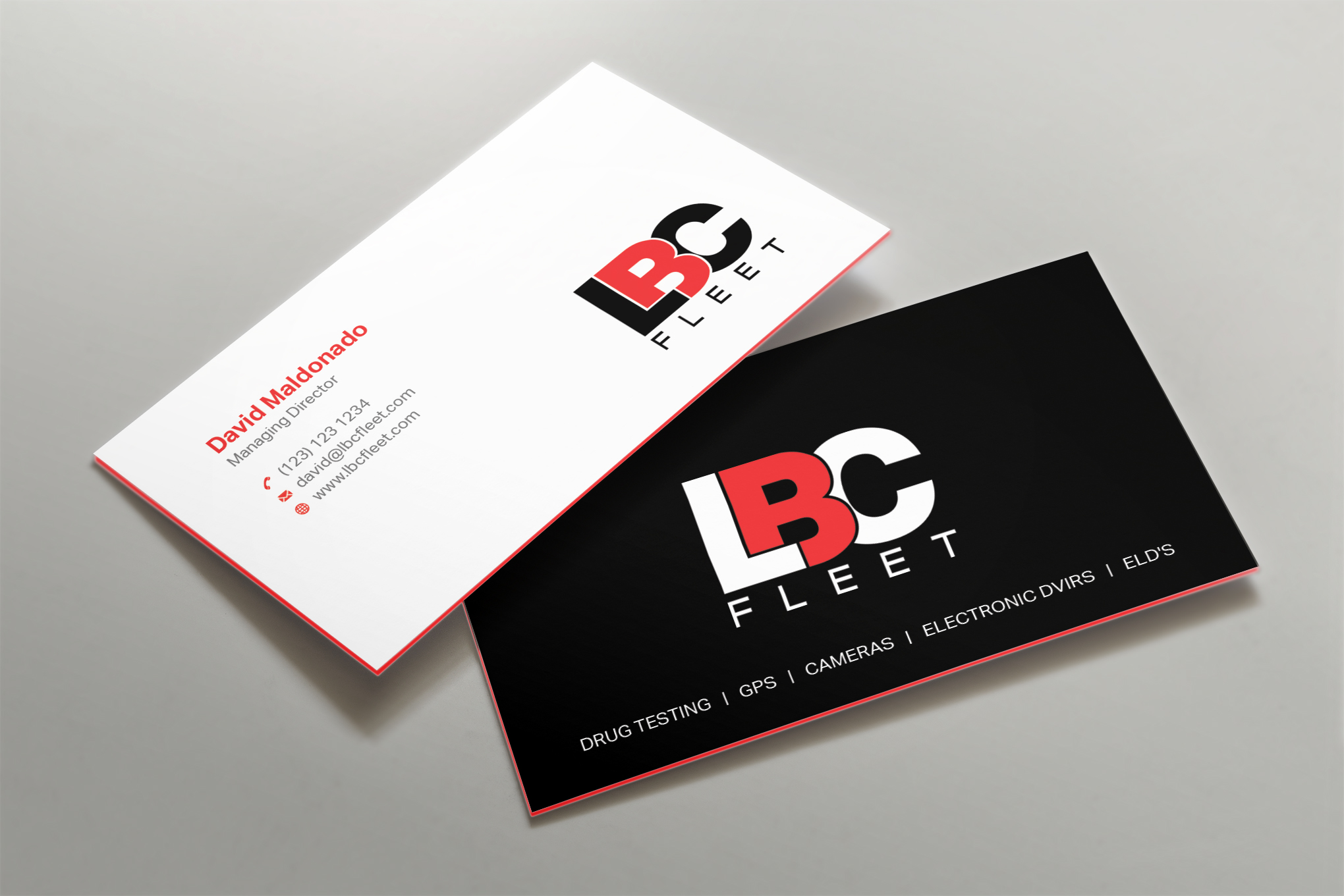 Design de Carte de Visite par Shahin Hossen pour LBC Fleet | Design #27421329
