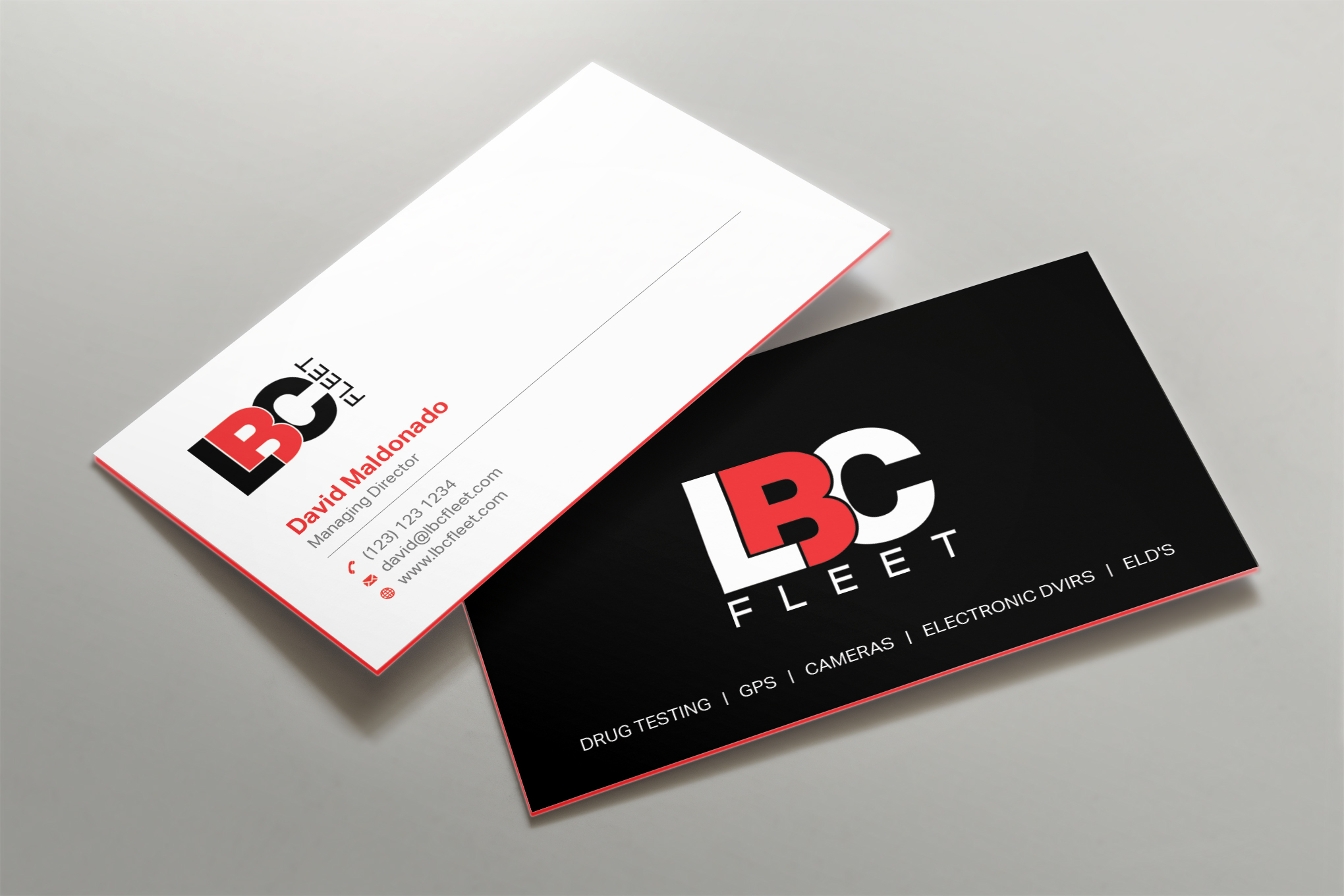 Design de Carte de Visite par Shahin Hossen pour LBC Fleet | Design #27421350