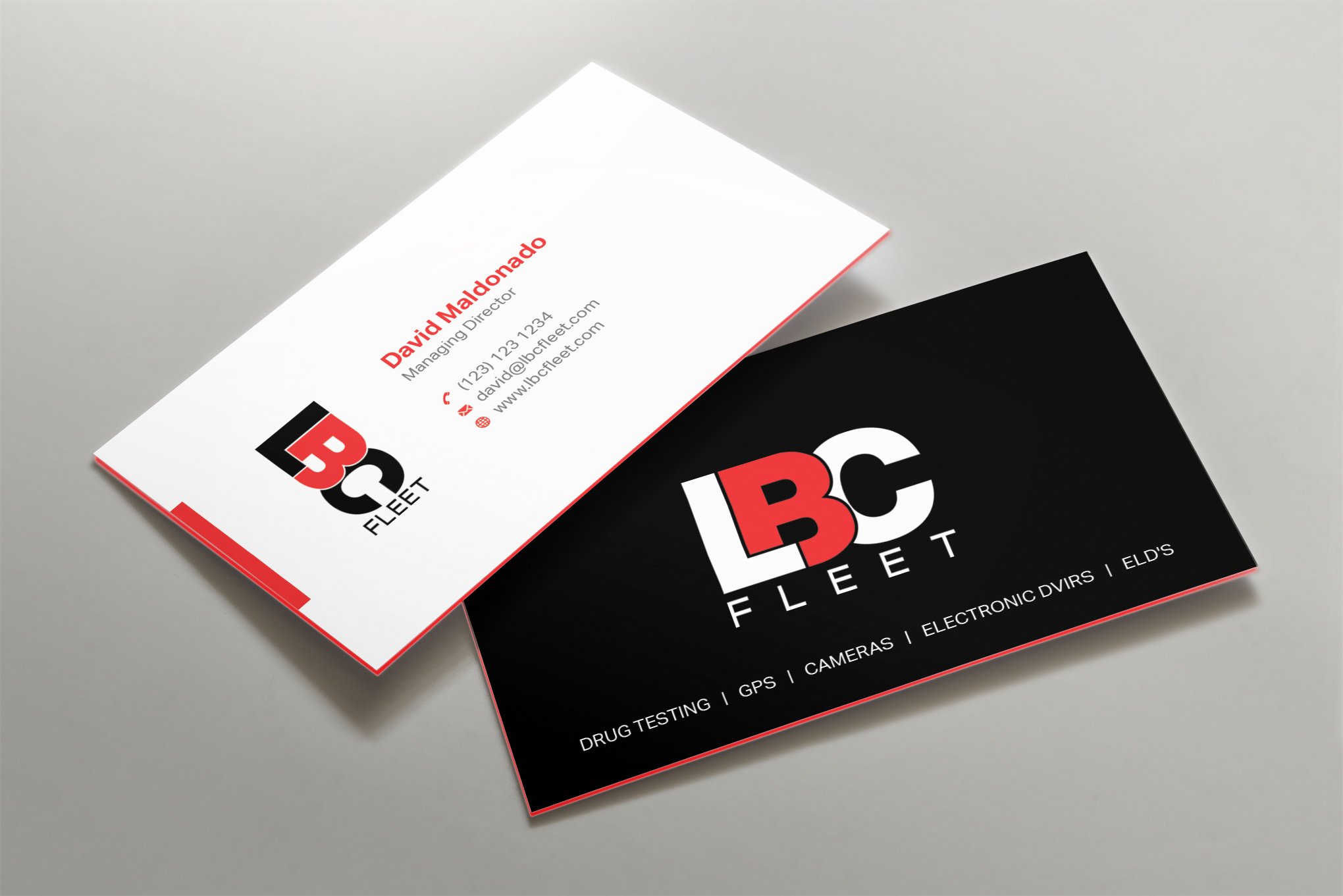 Design de Carte de Visite par Shahin Hossen pour LBC Fleet | Design #27421364