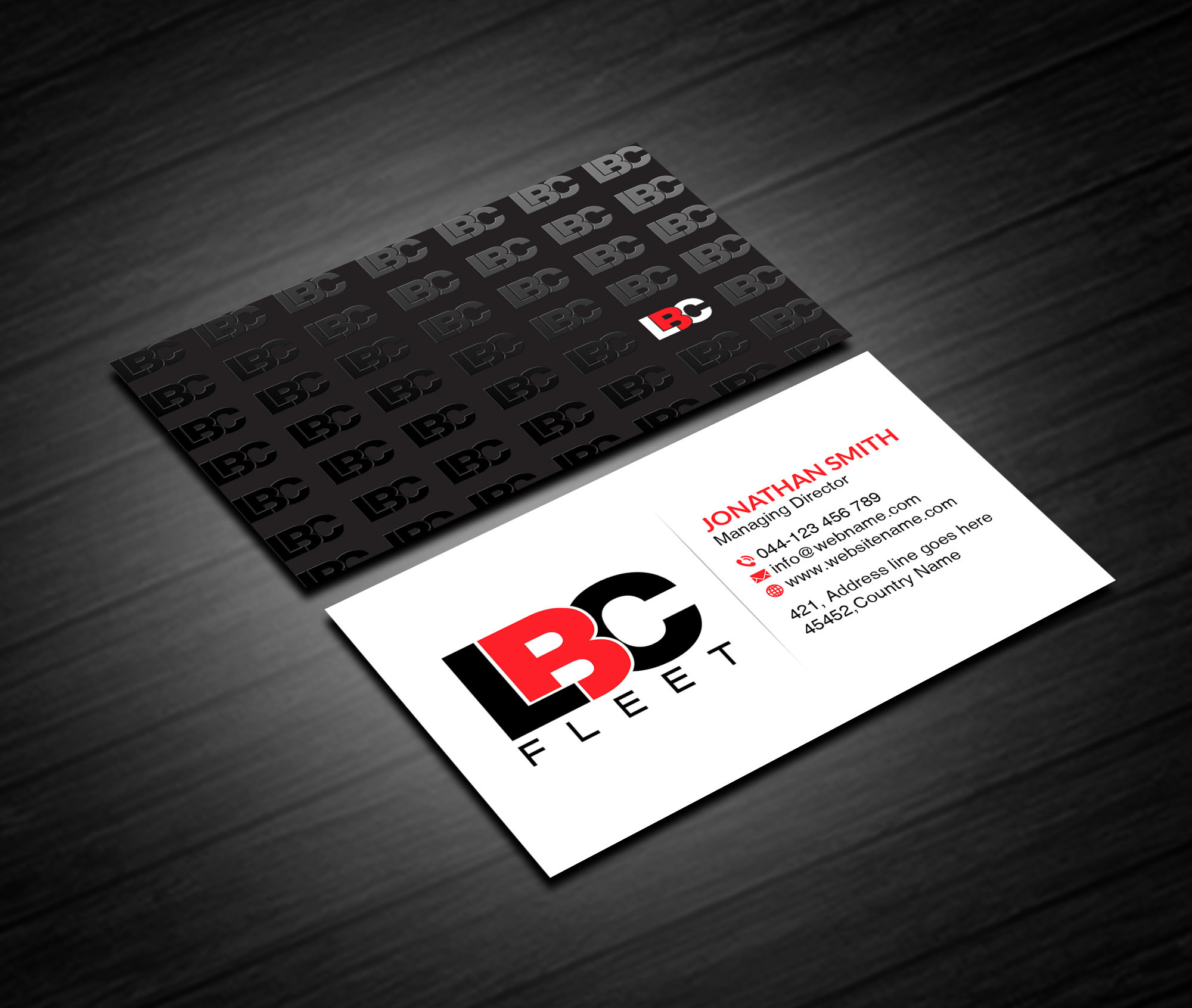 Diseño de Tarjeta de Presentación por Creations Box 2015 para LBC Fleet | Diseño #27398659