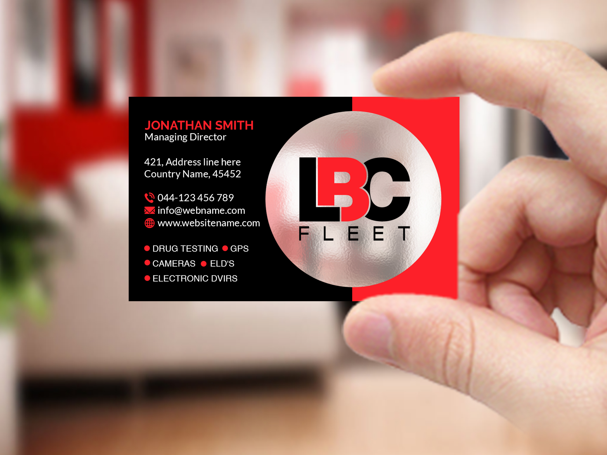 Design de Carte de Visite par Creations Box 2015 pour LBC Fleet | Design #27398673