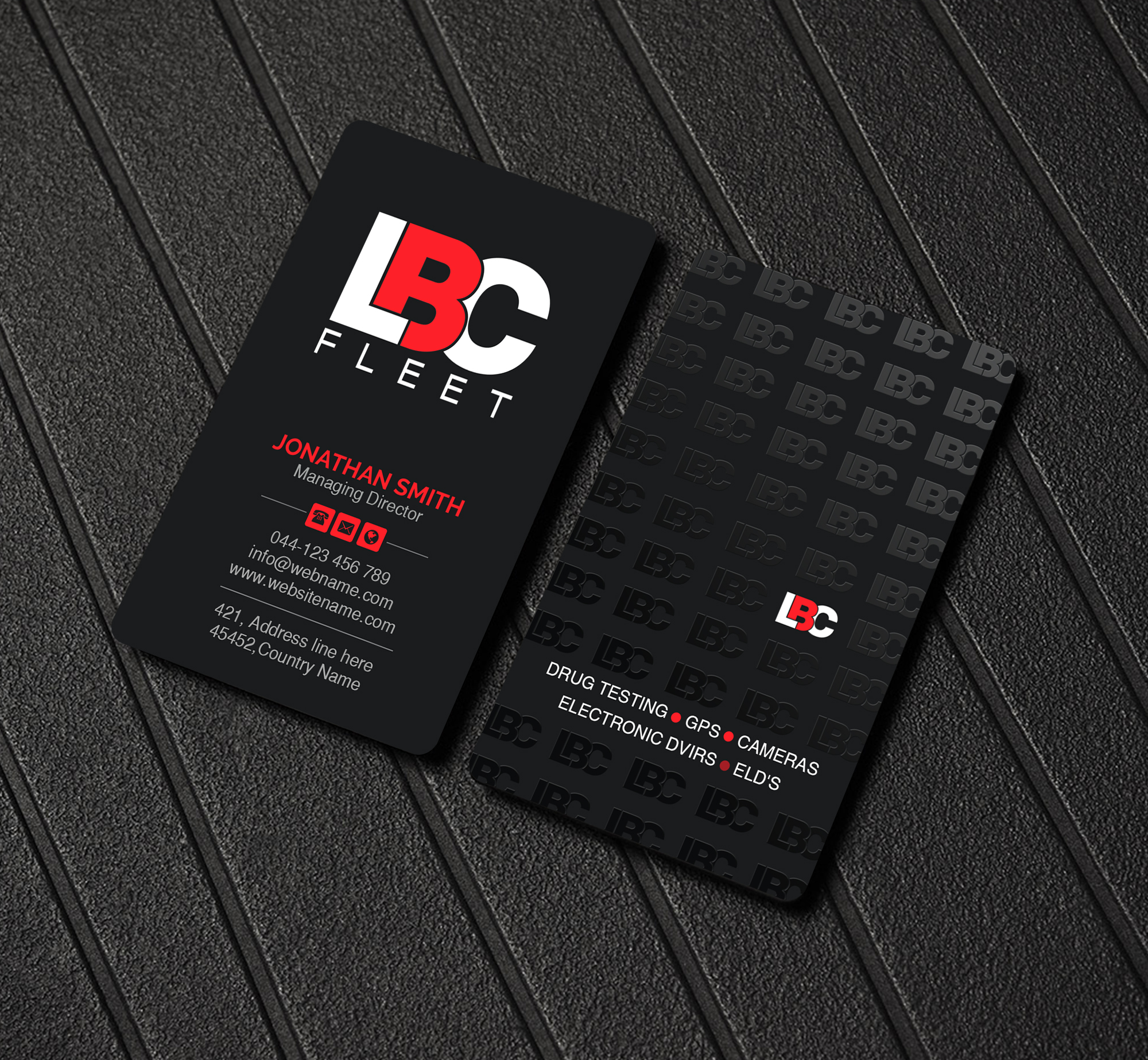 Design de Carte de Visite par Creations Box 2015 pour LBC Fleet | Design #27398680