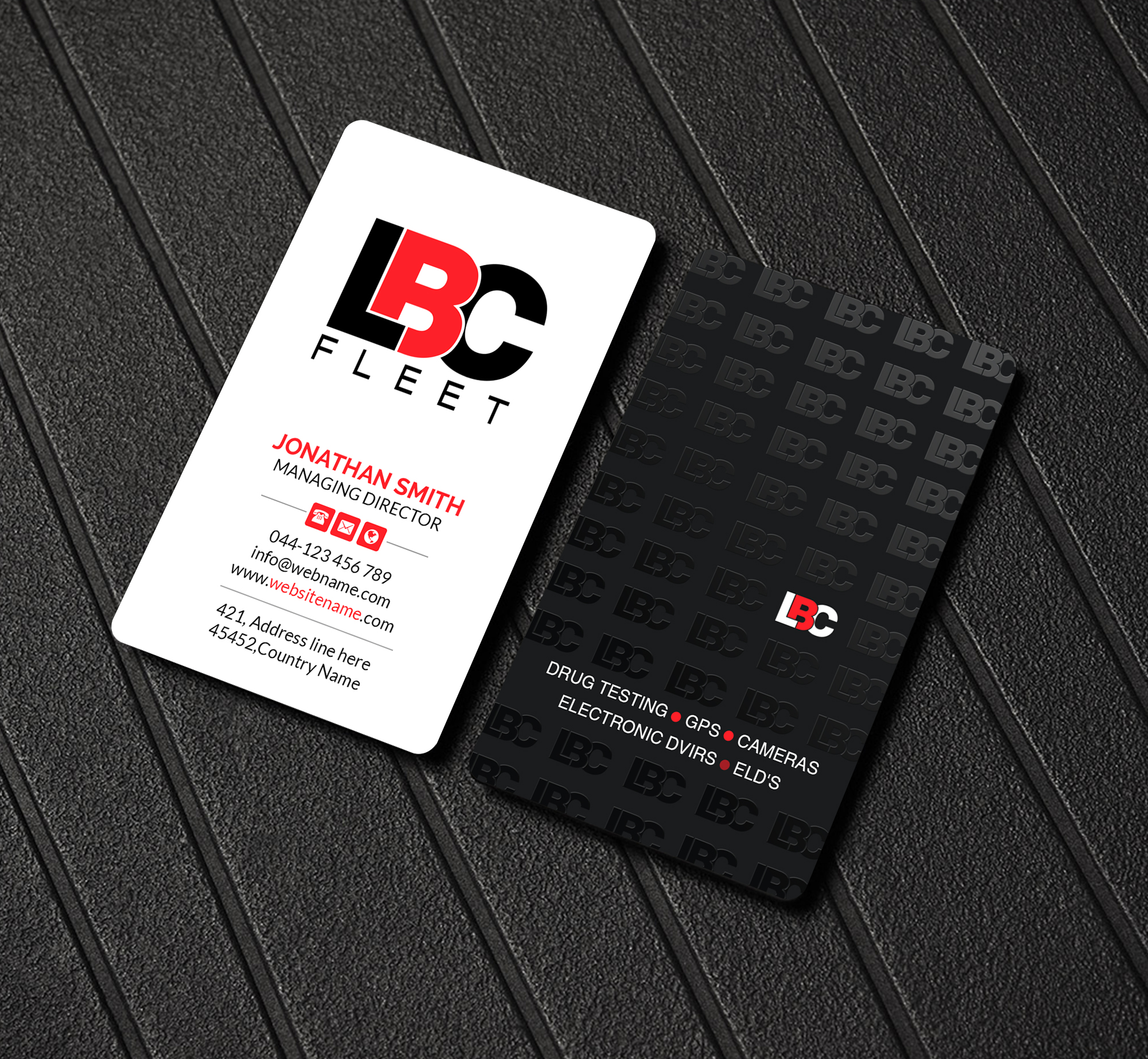 Design de Carte de Visite par Creations Box 2015 pour LBC Fleet | Design #27398681