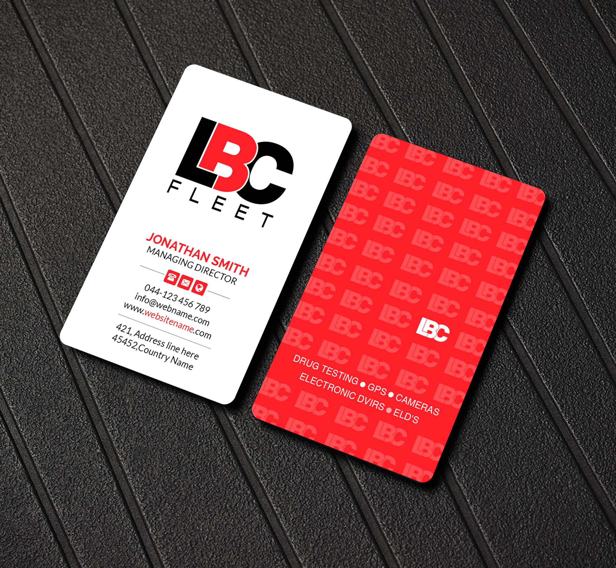 Design de Carte de Visite par Creations Box 2015 pour LBC Fleet | Design #27398682