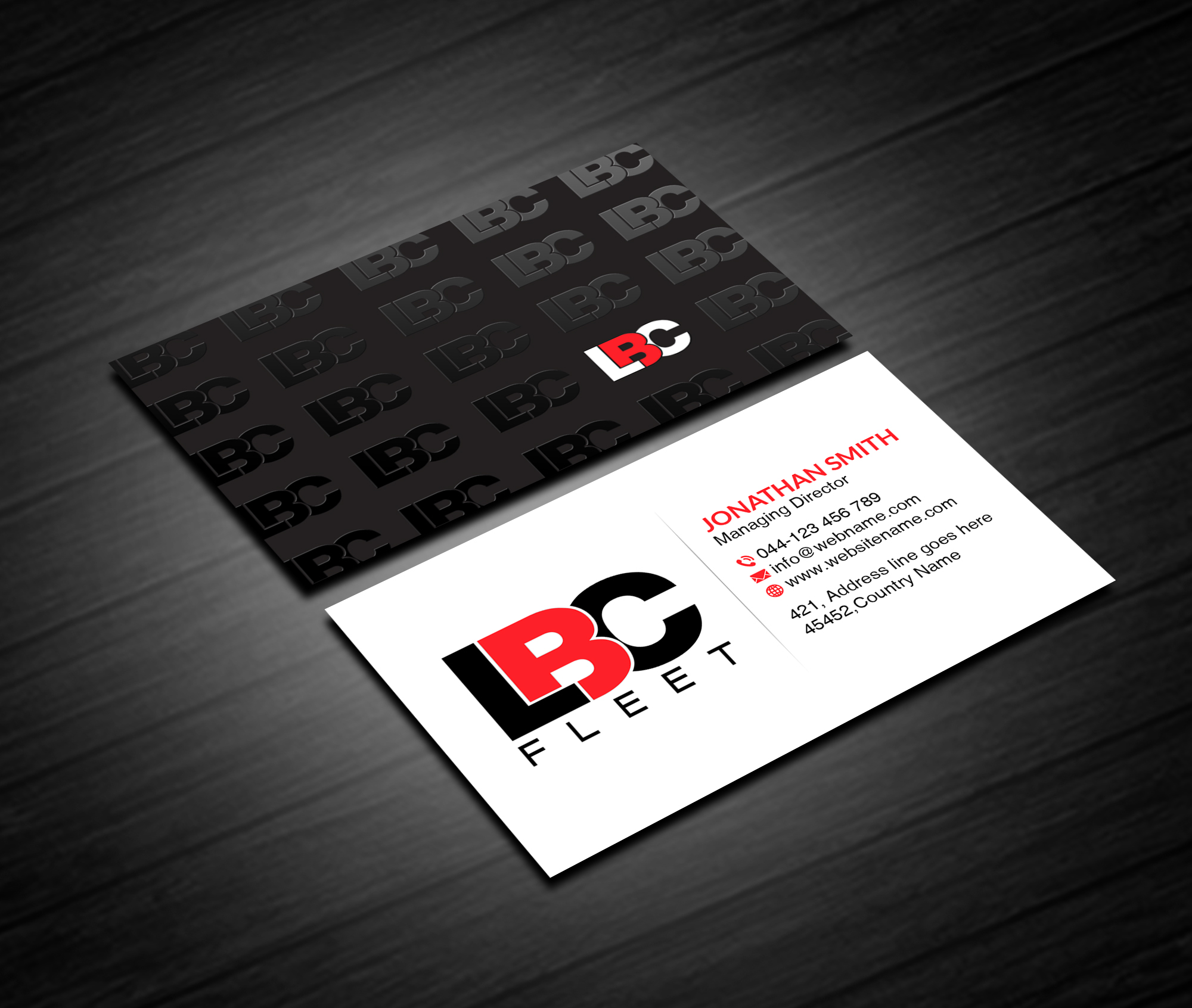 Design de Carte de Visite par Creations Box 2015 pour LBC Fleet | Design #27418967