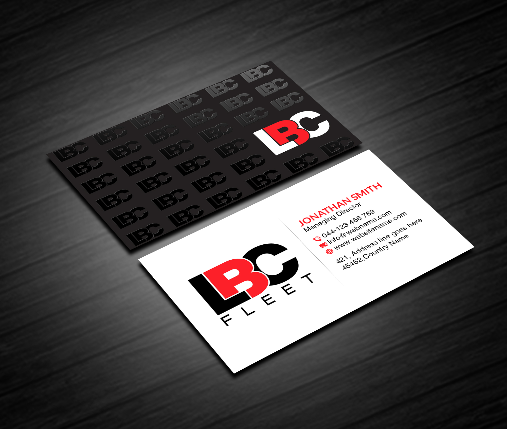 Design de Carte de Visite par Creations Box 2015 pour LBC Fleet | Design #27429170