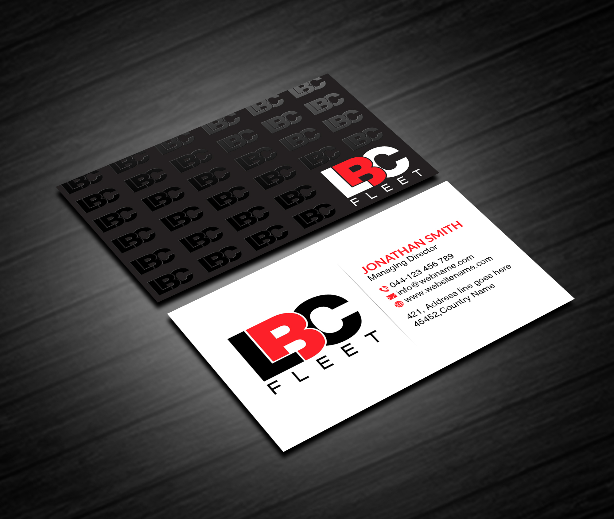 Design de Carte de Visite par Creations Box 2015 pour LBC Fleet | Design #27429171