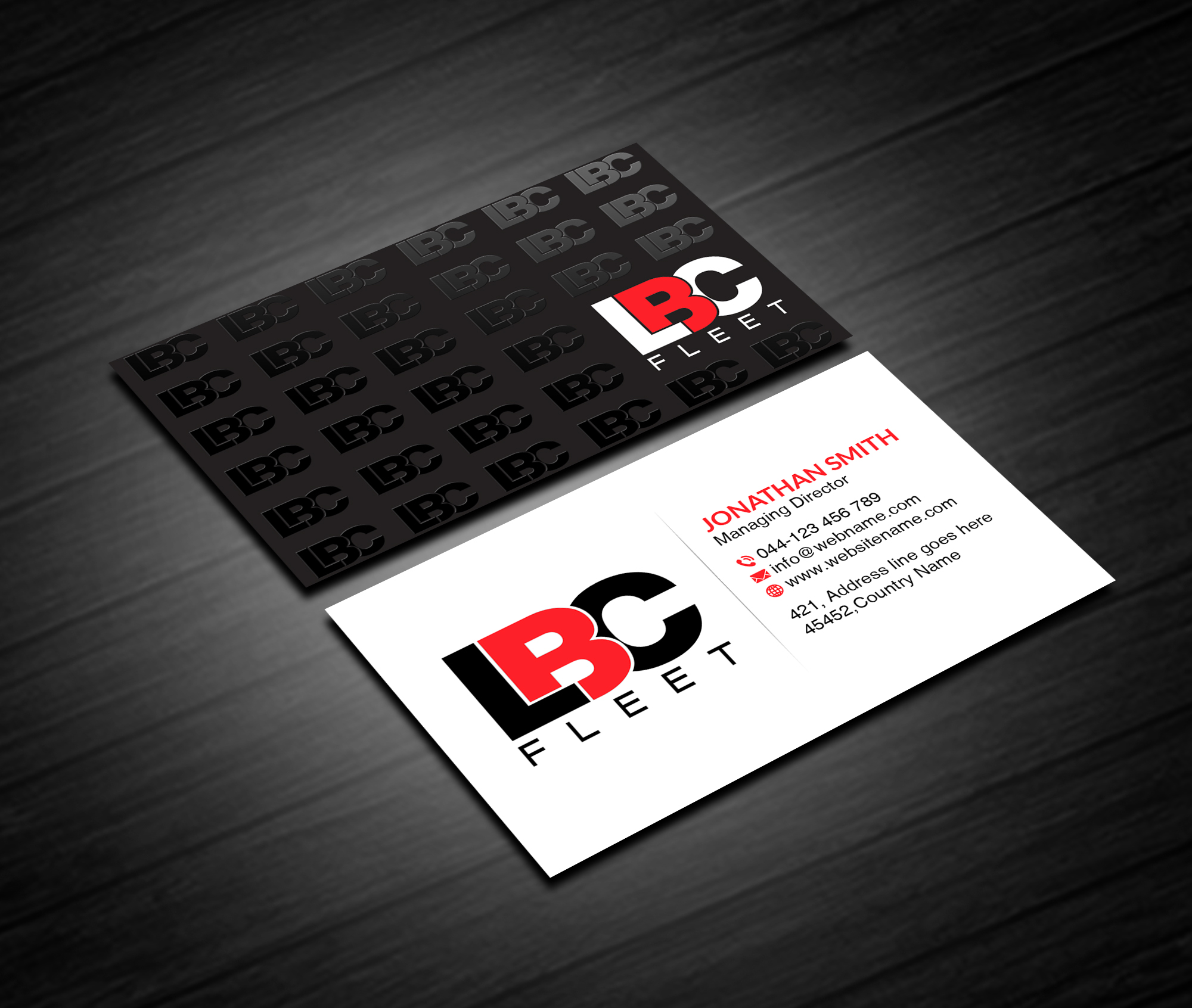 Design de Carte de Visite par Creations Box 2015 pour LBC Fleet | Design #27429172