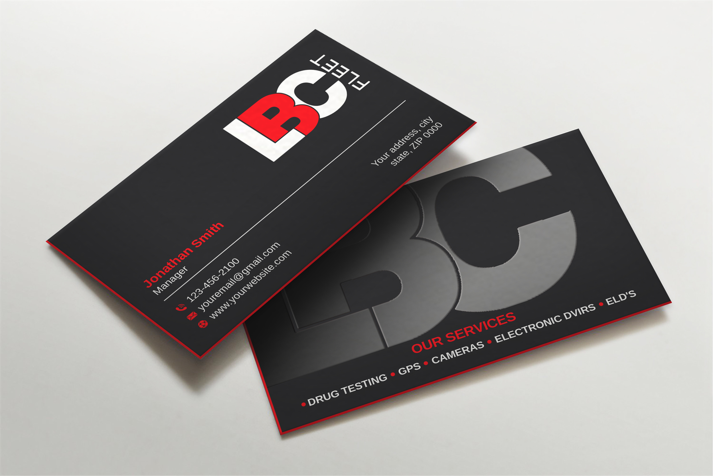 Design de Carte de Visite par LAXMI DESIGNHUB pour LBC Fleet | Design #27387179