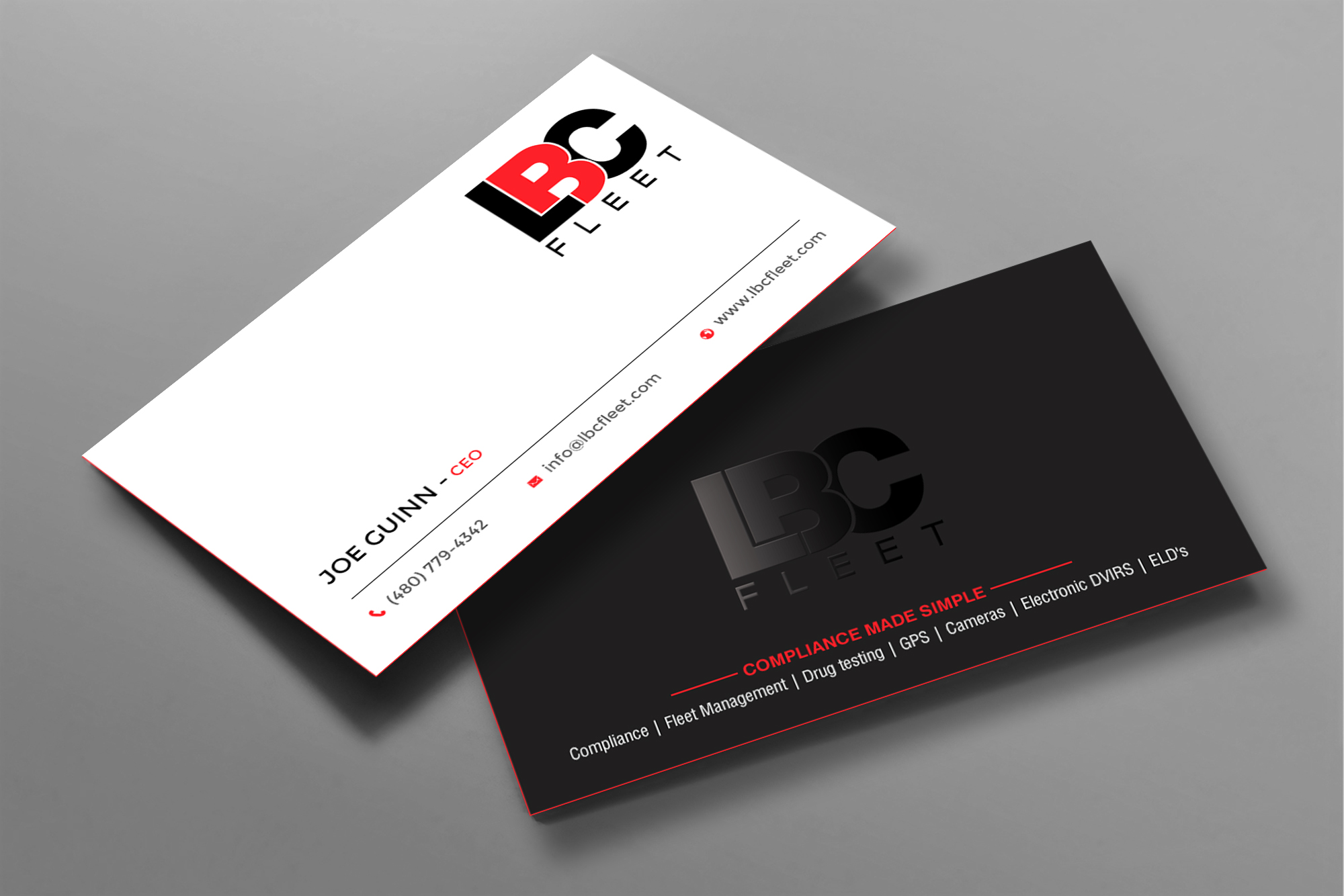 Business Card Design by chandrayaan.creative for LBC Fleet | Design #27387956