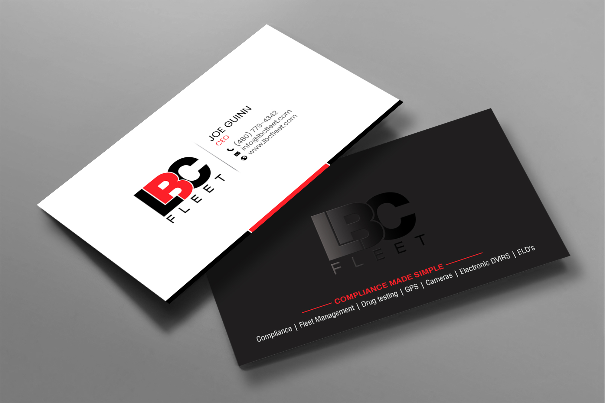 Business Card Design by chandrayaan.creative for LBC Fleet | Design #27387957