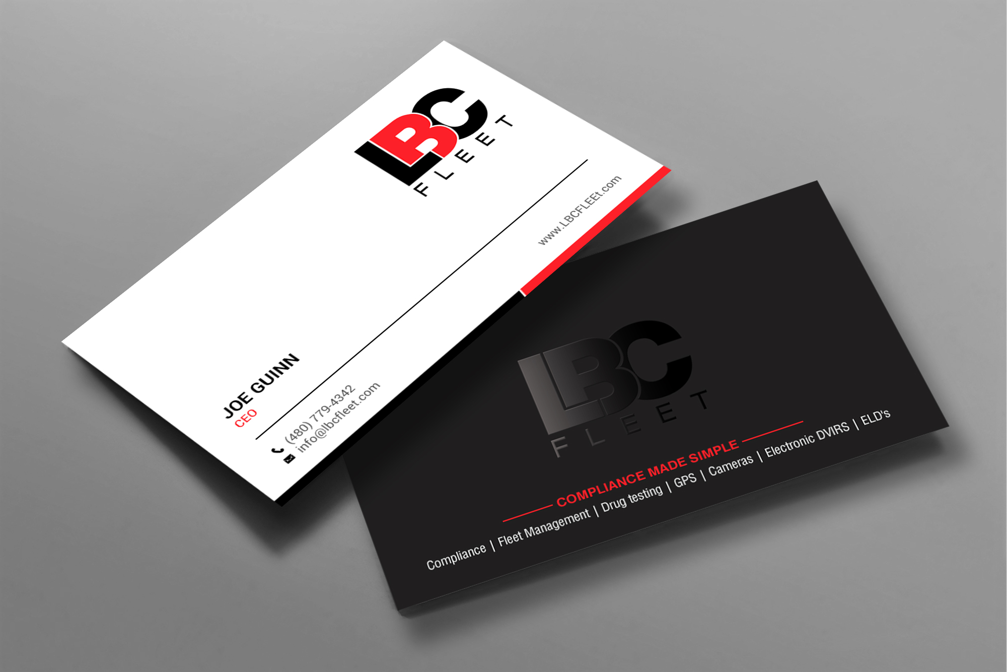 Business Card Design by chandrayaan.creative for LBC Fleet | Design #27387958